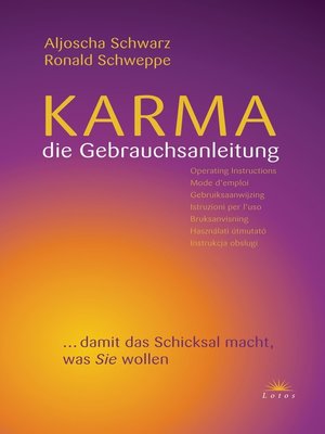 cover image of Karma--die Gebrauchsanleitung